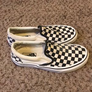 Black and white checkered vans